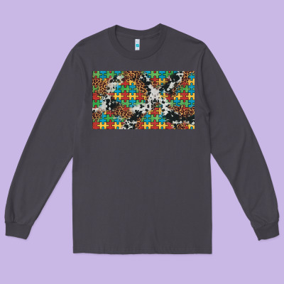 Western Autism  Cup Long Sleeve Tee Designed By Artiststas