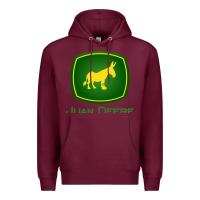 Burgundy juan deere   the farmer   the gardener   the landscaper sweatshirt Premium Hoodie - Craftify