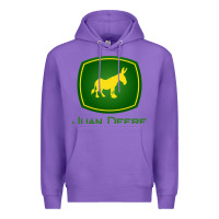 Purple juan deere   the farmer   the gardener   the landscaper sweatshirt Premium Hoodie - Craftify