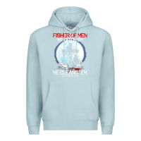 Blue Mist fisher of men we catch  em he cleans  em matthew 4 19 Premium Hoodie - Craftify