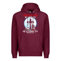 Burgundy fisher of men we catch  em he cleans  em matthew 4 19 Premium Hoodie - Craftify