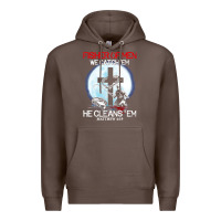 Coffee fisher of men we catch  em he cleans  em matthew 4 19 Premium Hoodie - Craftify