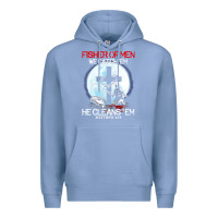 Colony Blue fisher of men we catch  em he cleans  em matthew 4 19 Premium Hoodie - Craftify