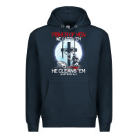 Navy fisher of men we catch  em he cleans  em matthew 4 19 Premium Hoodie - Craftify