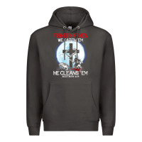 Smoke fisher of men we catch  em he cleans  em matthew 4 19 Premium Hoodie - Craftify
