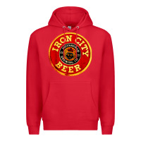 Red #beer irons city Premium Hoodie - Craftify