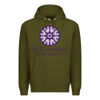 Army Green ST. CATHERINE UNIVERSITY Premium Hoodie - Craftify