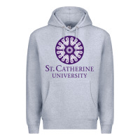 Heather Grey ST. CATHERINE UNIVERSITY Premium Hoodie - Craftify