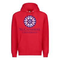 Red ST. CATHERINE UNIVERSITY Premium Hoodie - Craftify