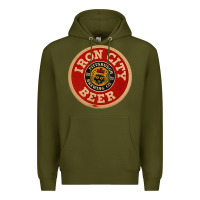 Army Green beer irons city pittsburgh beer lover t shirt Premium Hoodie - Craftify