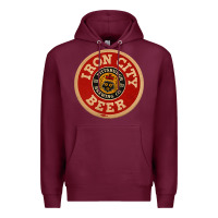 Burgundy beer irons city pittsburgh beer lover t shirt Premium Hoodie - Craftify