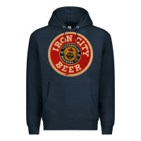 Navy beer irons city pittsburgh beer lover t shirt Premium Hoodie - Craftify