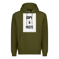 Army Green Copy Paste Premium Hoodie - Craftify