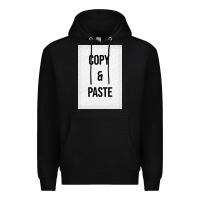 Black Copy Paste Premium Hoodie - Craftify