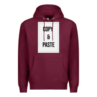Burgundy Copy Paste Premium Hoodie - Craftify