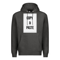 Charcoal Heather Copy Paste Premium Hoodie - Craftify