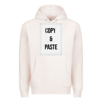 Pale Pink Copy Paste Premium Hoodie - Craftify