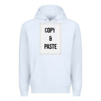 White Copy Paste Premium Hoodie - Craftify