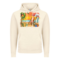 Vintage Artic sunset beach background Vintage Hoodie - BarkalooDesign