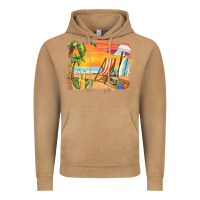 Vintage Camel sunset beach background Vintage Hoodie - BarkalooDesign