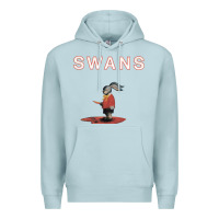 Blue Mist Swans Premium Hoodie - Craftify