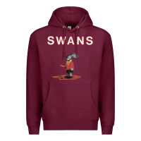 Burgundy Swans Premium Hoodie - Craftify