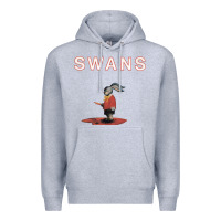 Heather Grey Swans Premium Hoodie - Craftify