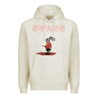 Oatmeal Heather Swans Premium Hoodie - Craftify