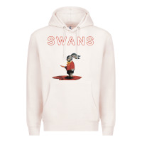 Pale Pink Swans Premium Hoodie - Craftify