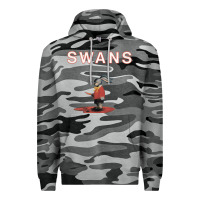 Slate Camo Swans Premium Hoodie - Craftify