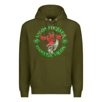 Army Green Vagos MC Premium Hoodie - Craftify