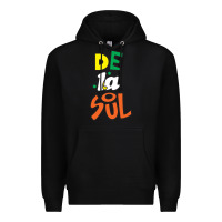 Black De La Soul Print Premium Hoodie - Craftify