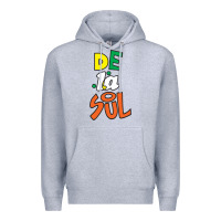 Heather Grey De La Soul Print Premium Hoodie - Craftify