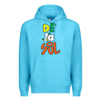Ocean Blue De La Soul Print Premium Hoodie - Craftify