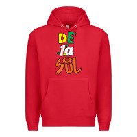 Red De La Soul Print Premium Hoodie - Craftify