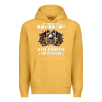 Mustard proud wife of an air force veteran military vet spouse gifts premium m Premium Hoodie - Craftify