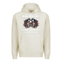 Oatmeal Heather proud wife of an air force veteran military vet spouse gifts premium m Premium Hoodie - Craftify
