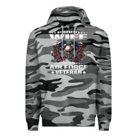 Slate Camo proud wife of an air force veteran military vet spouse gifts premium m Premium Hoodie - Craftify
