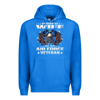 True Royal proud wife of an air force veteran military vet spouse gifts premium m Premium Hoodie - Craftify