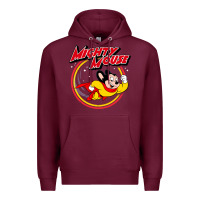 Burgundy the mighty mouse Premium Hoodie - InspiraDesign