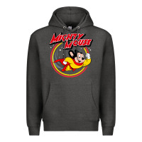 Charcoal Heather the mighty mouse Premium Hoodie - InspiraDesign