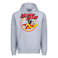 Heather Grey the mighty mouse Premium Hoodie - InspiraDesign