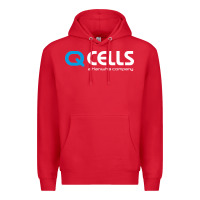 Red Mesmerizing Q Cells Premium Hoodie - InspiraDesign
