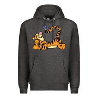 Charcoal Heather tigger Premium Hoodie - InspiraDesign