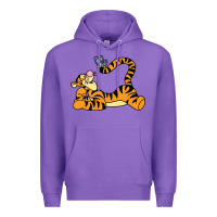 Purple tigger Premium Hoodie - InspiraDesign