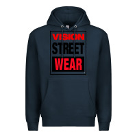 Navy VISION STREET WEAR Premium Hoodie - InspiraDesign