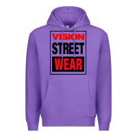 Purple VISION STREET WEAR Premium Hoodie - InspiraDesign