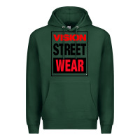 Sports Green VISION STREET WEAR Premium Hoodie - InspiraDesign