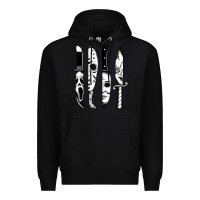 Black knives horror movie friday halloween horror goth evil t shirt Premium Hoodie - InspiraDesign