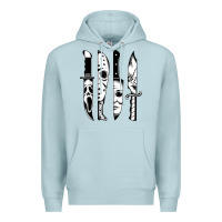 Blue Mist knives horror movie friday halloween horror goth evil t shirt Premium Hoodie - InspiraDesign